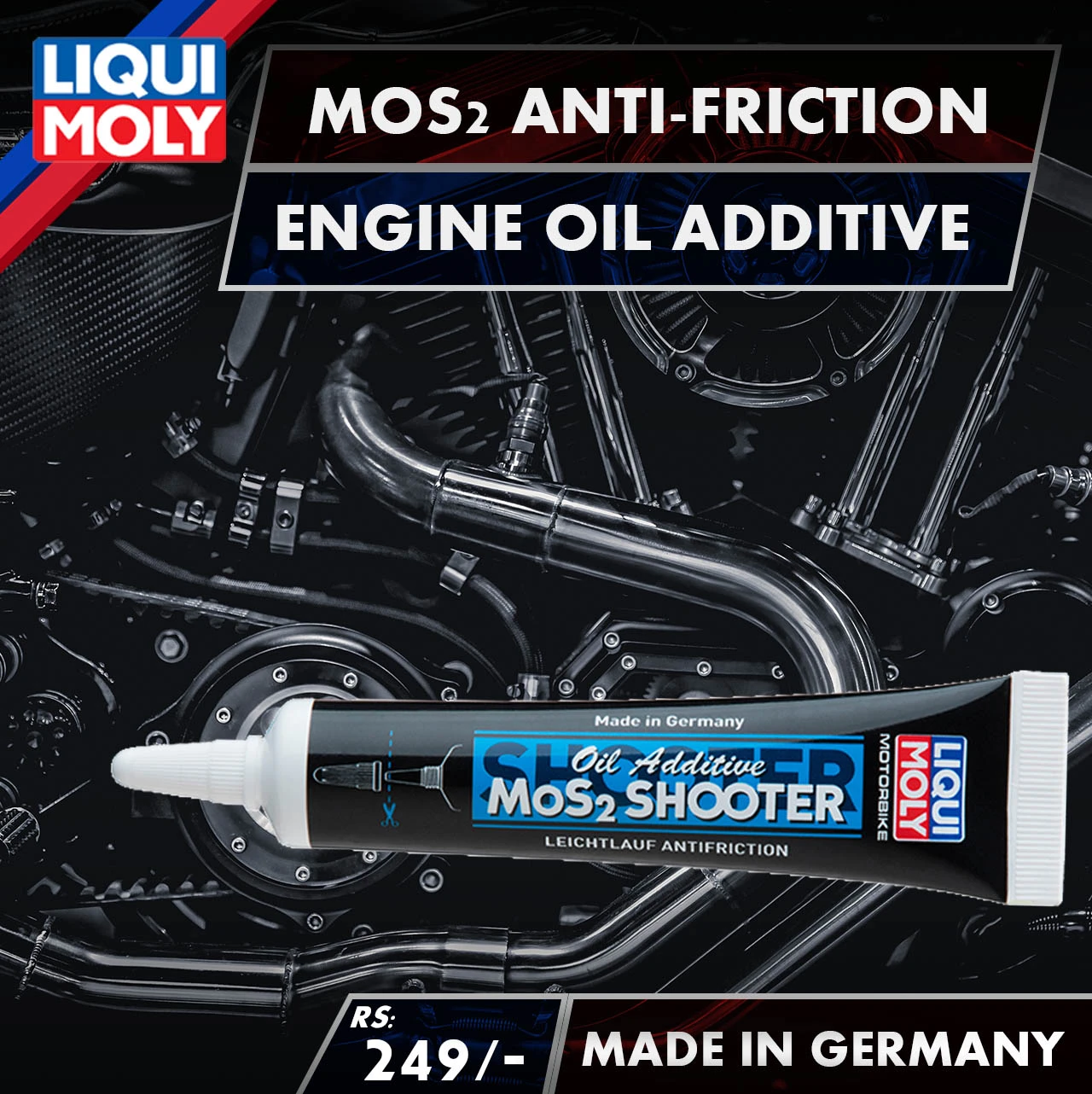 Liquimoly MOS2 Motorcycle Oil Additive 20ml