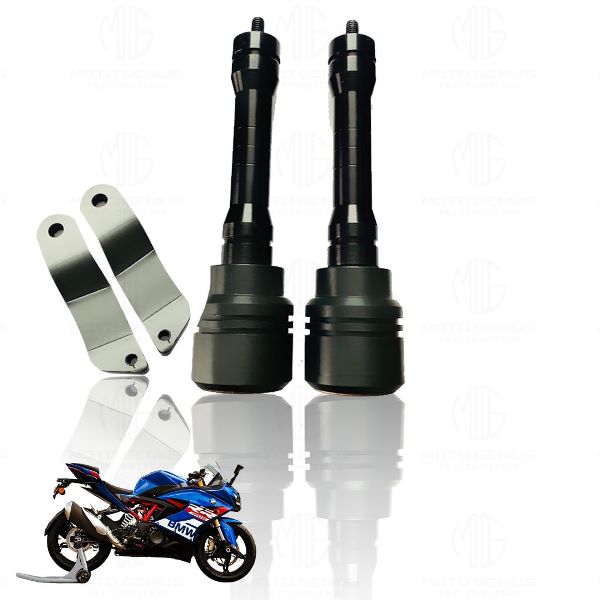 Moto Genius Frame Slider Crash Protection Guard for TVS Apache RR310 - Black