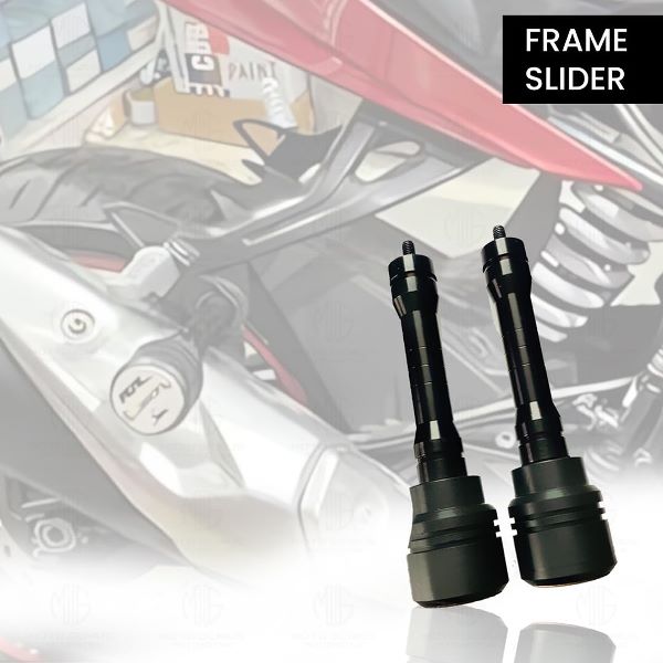 Moto Genius Frame Slider Crash Protection Guard for TVS Apache RR310 - Black