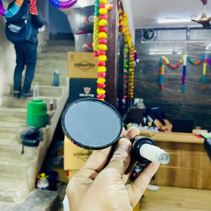 Moto Genius Original Superior (Anti Glare) Universal And Adjustable Handlebar Rear View Mirror