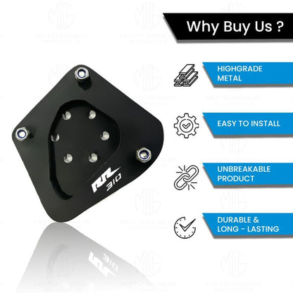 Moto Genius Side Stand Extender For TVS Apache RR310