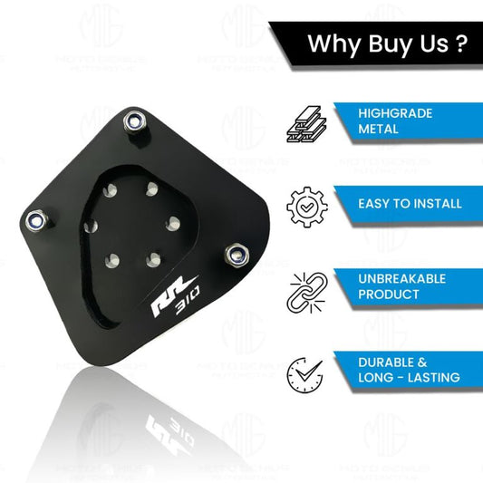 Moto Genius Side Stand Extender For TVS Apache RR310