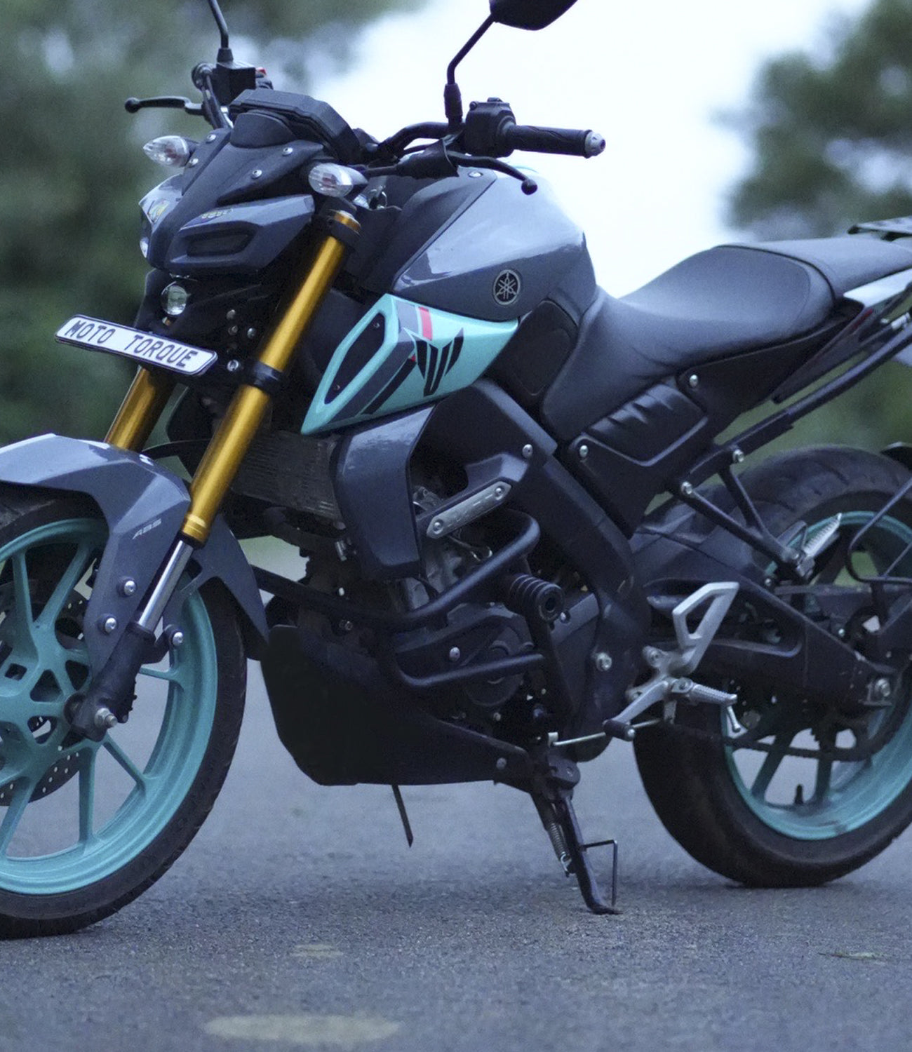 Moto Torque Alpha Yamaha MT-15 Crash Guard v2.0 (Black)