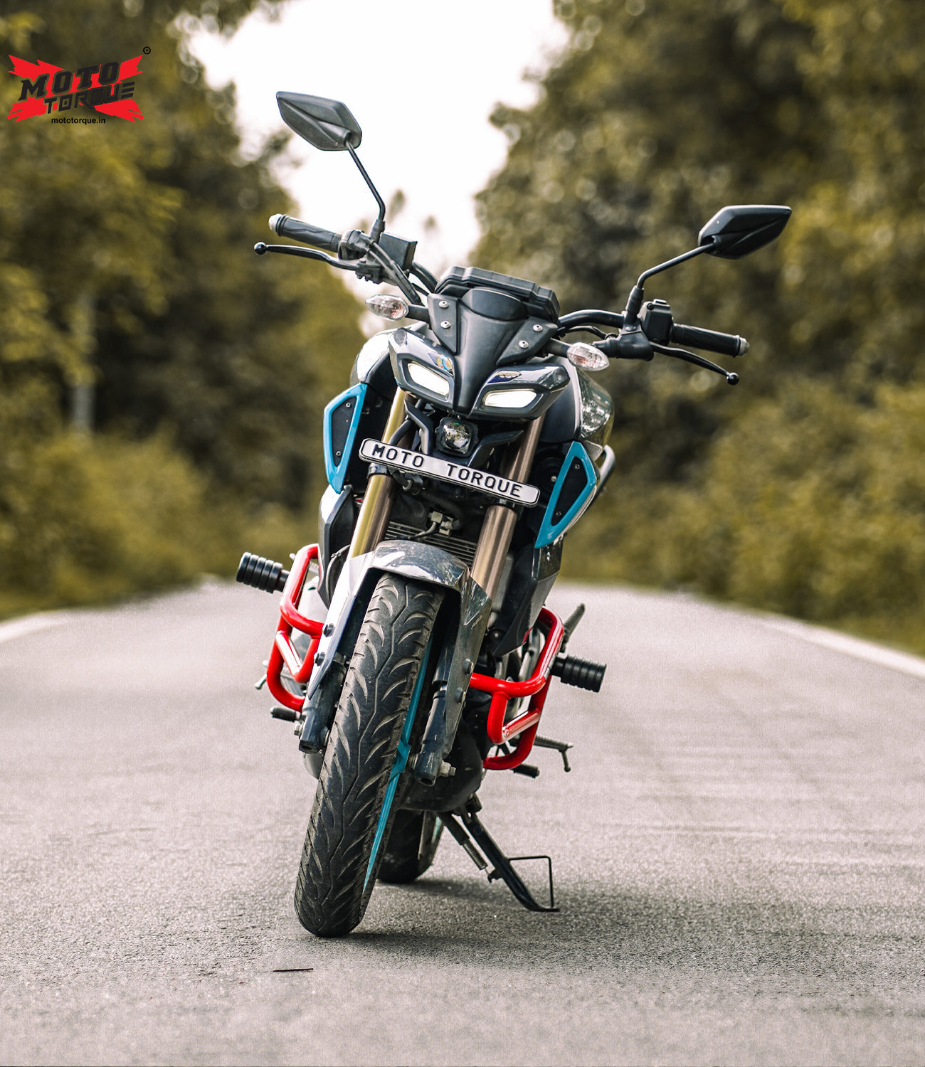 Moto Torque Alpha Yamaha MT-15 Crash Guard v2.0 (Red)