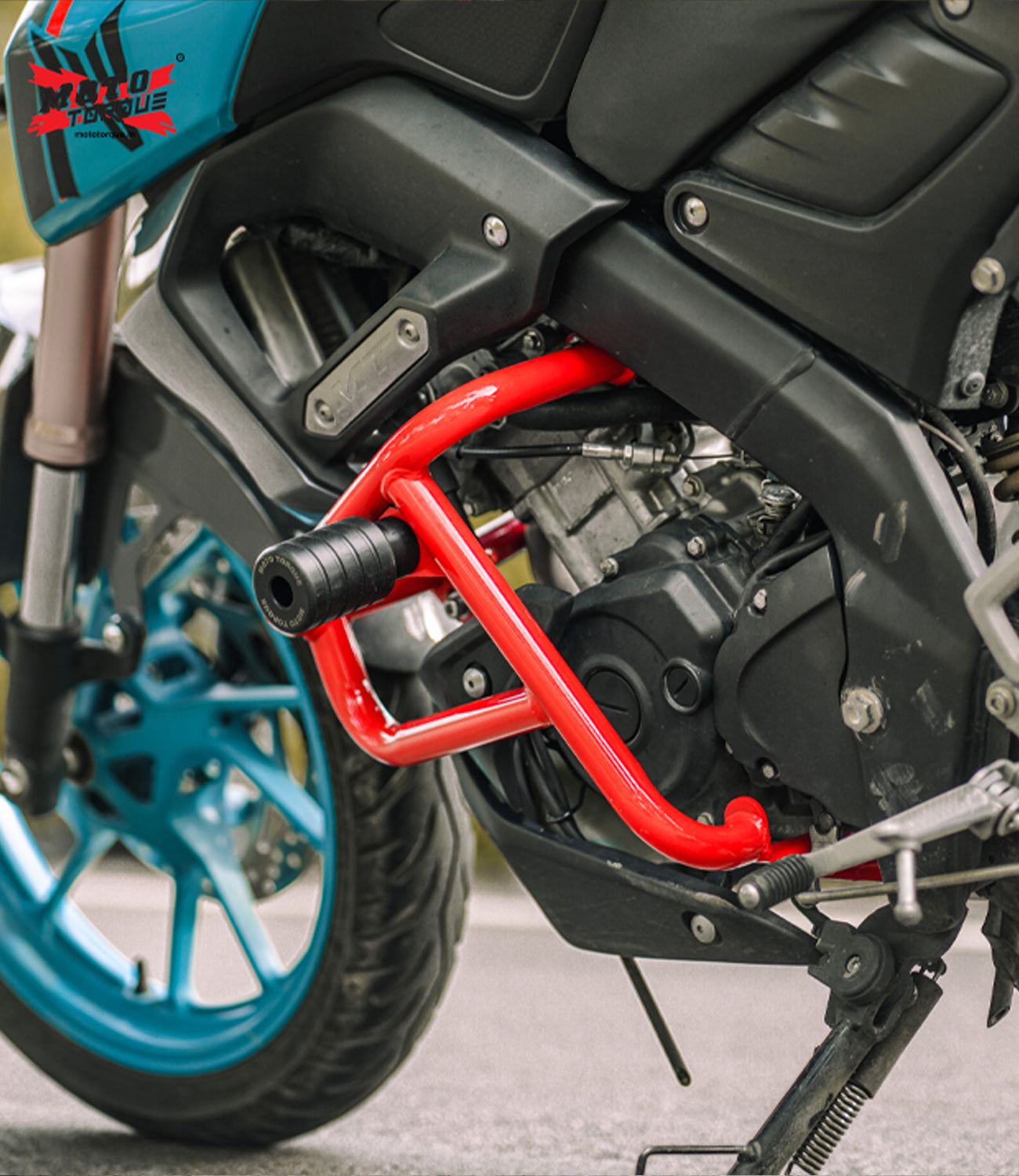 Moto Torque Alpha Yamaha MT-15 Crash Guard v2.0 (Red)-YAMAHAMT-00007