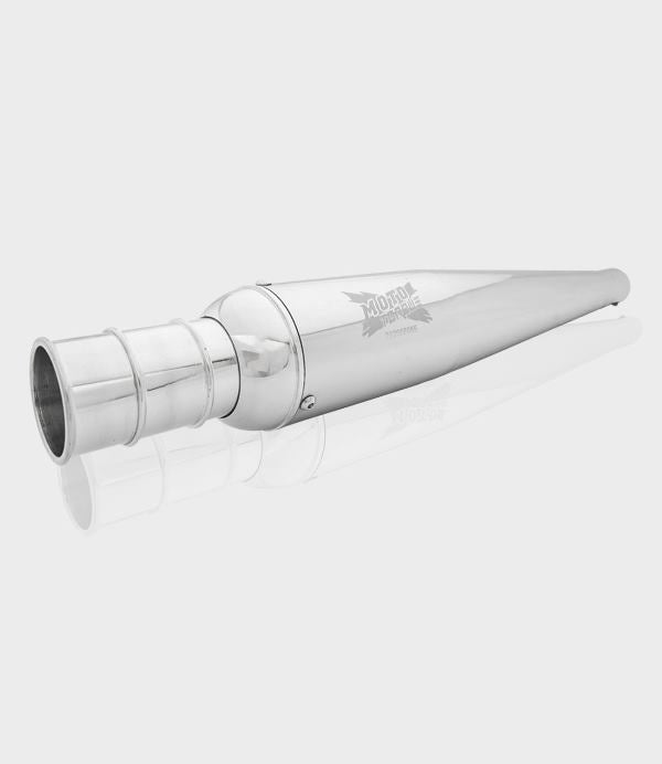 Moto Torque Chrome Platted Performance Exhaust-Beat - Chrome