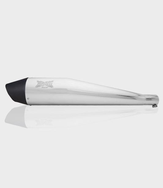 Moto Torque Chrome Platted Performance Exhaust-Dolphin - Half Chrome