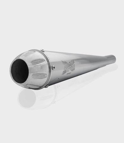 Moto Torque Chrome Platted Performance Exhaust-Megaphone – Chrome