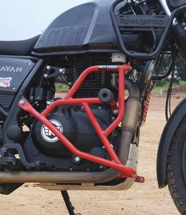 Moto Torque Guardian - Himalayan Crash Guard (Red)-HIMALAYAN-00003