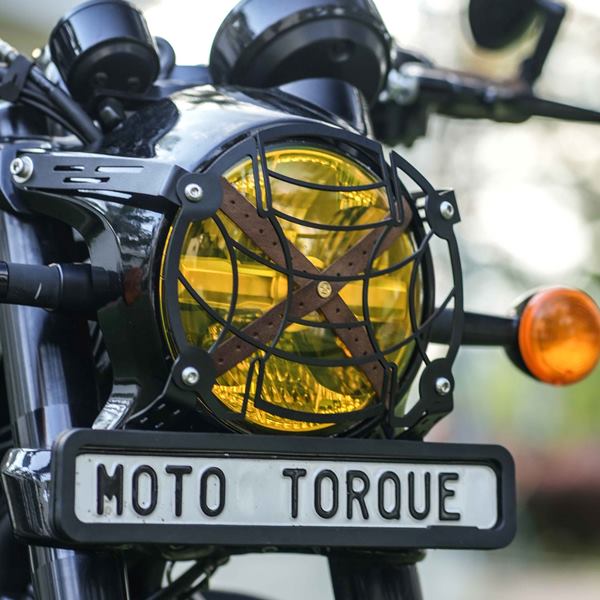 Moto Torque Head Light Grill For Royal Enfield Shotgun 650