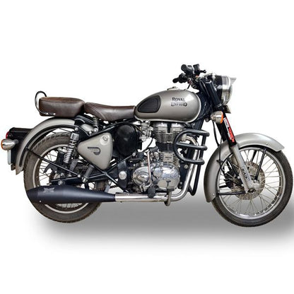 Moto Torque Matte Black Performance Exhaust - Megaphone - Dolphin - Black