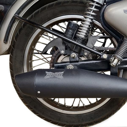 Moto Torque Matte Black Performance Exhaust - Dolphin - Black-EXHAUST-00005