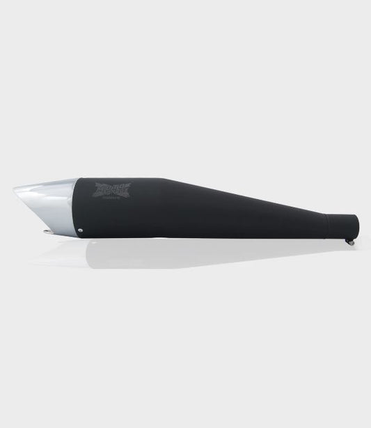 Moto Torque Matte Black Performance Exhaust - Shark – Black Chrome