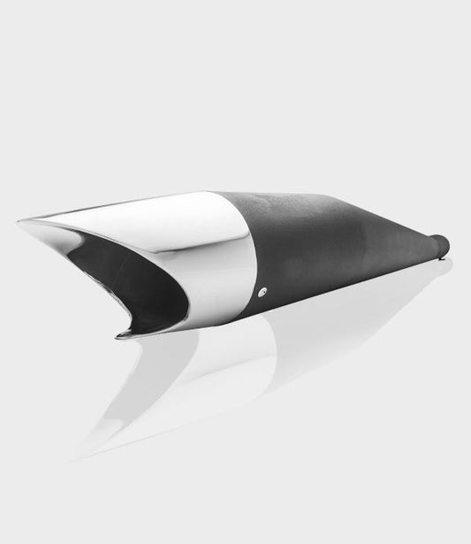 Moto Torque Matte Black Performance Exhaust - Shark – Black Chrome-EXHAUST-00024
