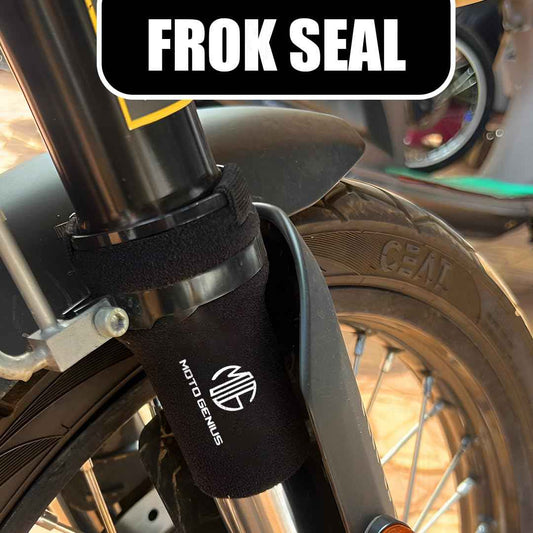 Moto Genius Universal Front Fork Seal Covers (Black)