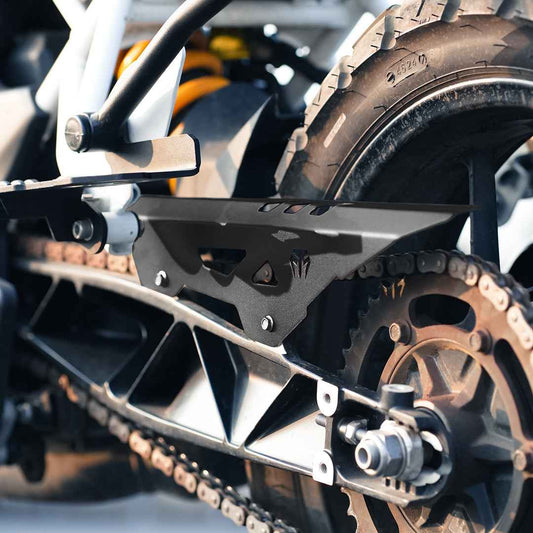 Moto Torque Chain Guard (Black) For TVS Apache RTX 300