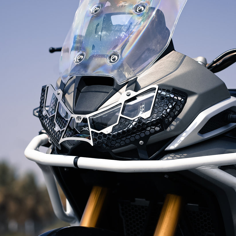 Moto Torque Head Light Grill (Honey Comb) For TVS Apache RTX 300