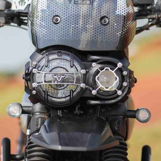 Moto Torque Head Light Guard For Yezdi Adventure
