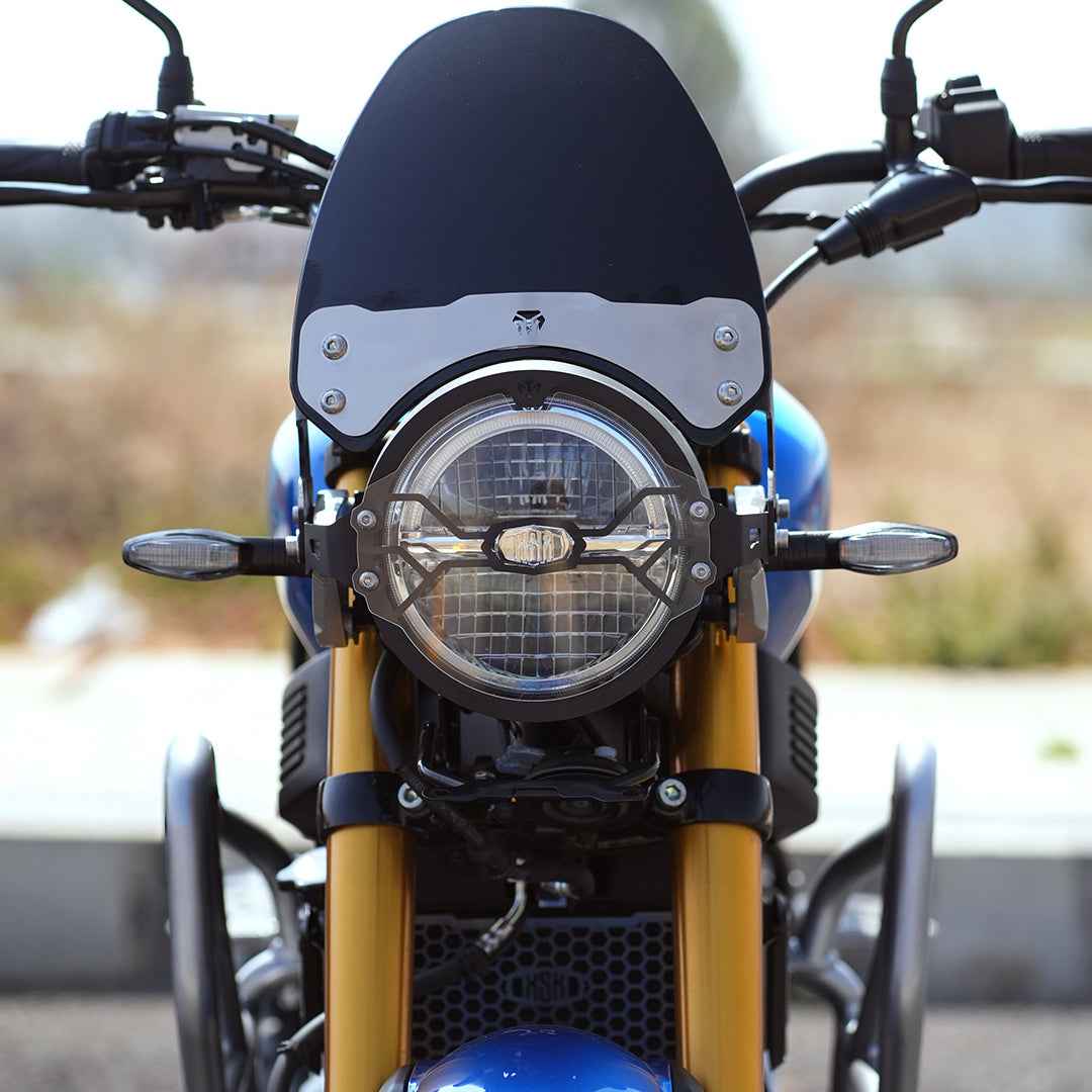 Moto Torque Headlight Guard With Acryclic For Yamaha XSR 155