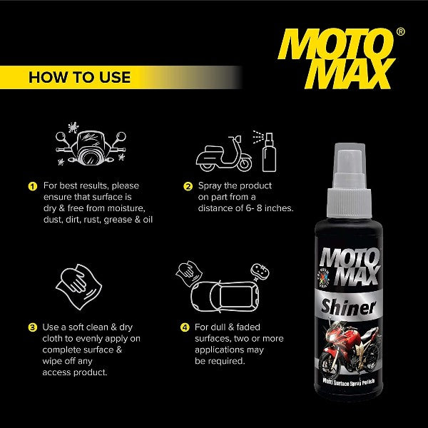 Motomax Multi Surface Shiner 100 ML
