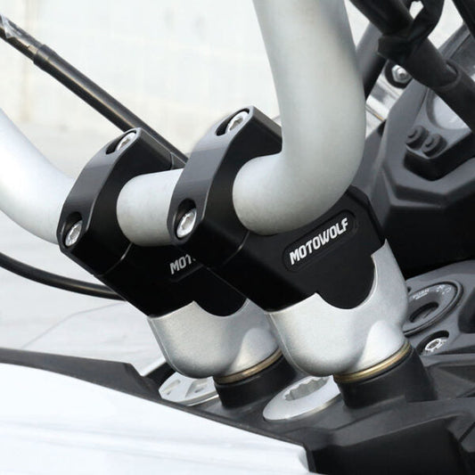 Motowolf Motorcycle Buggy Modified Caliber Faucet Seat / Variable Diameter Handlebar Raiser (MDL 3517)
