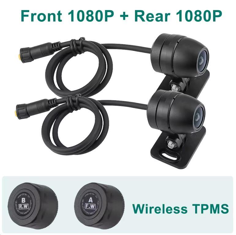 Motorcycle GPS CarPlay Android Auto Screen with Dash Cam and Tyre Pressure Monitoring F1 Pro - Fahren - Riders Junction