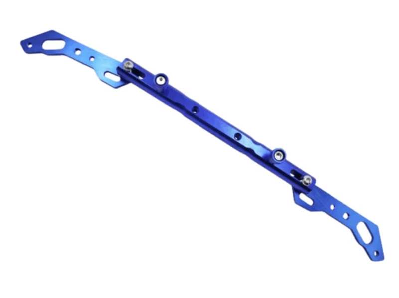 Motorcycle Scooter Crossbar Balancebar Aluminum Alloy Multifunctional Adjustable Extension Rod Phone Holder Bar (Blue)