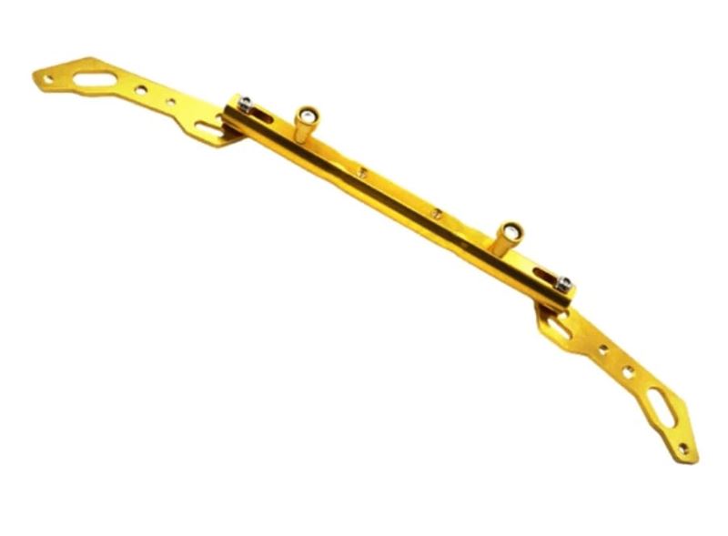 Motorcycle Scooter Crossbar Balancebar Aluminum Alloy Multifunctional Adjustable Extension Rod Phone Holder Bar (Golden)
