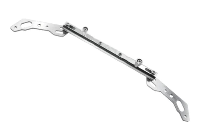 Motorcycle Scooter Crossbar Balancebar Aluminum Alloy Multifunctional Adjustable Extension Rod Phone Holder Bar (Silver)