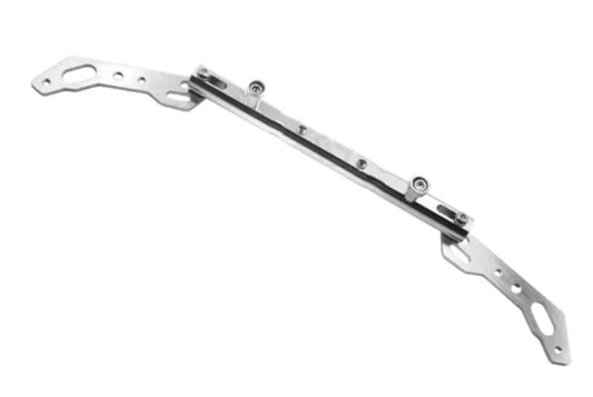 Motorcycle Scooter Crossbar Balancebar Aluminum Alloy Multifunctional Adjustable Extension Rod Phone Holder Bar (Silver)