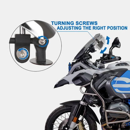 180 Degree Blind Spot Mirror for Motorcycle - Riders Junction