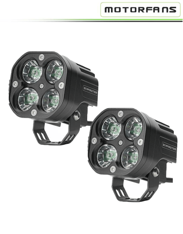 Motorfans L4G 40W Fully Dimmable 6500K 4200LM LED Auxiliary Lamp - Spot Beam - Riders Junction