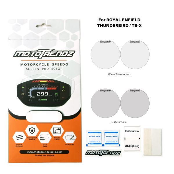 Mototrendz-Motorcycle Speedo Screen Protector For Royal-Enfield Thunderbird TB-X