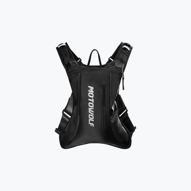 Motowolf MB7 Hydration Backpack with 2L Water Bladder - Black