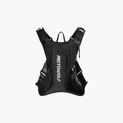 Motowolf MB7 Hydration Backpack with 2L Water Bladder - Black