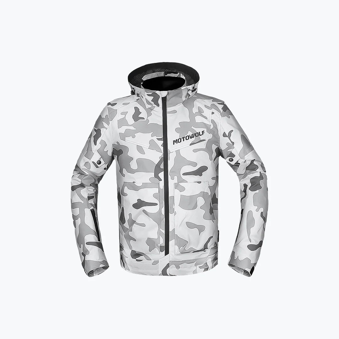 Motowolf Motorcycle Riding Jacket Camo (0520)