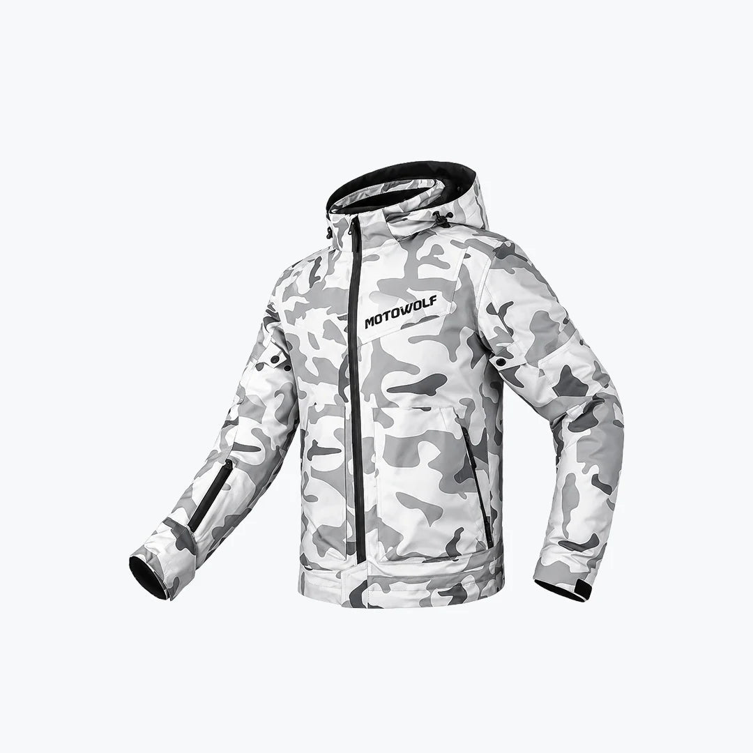 Motowolf Motorcycle Riding Jacket Camo (0520)
