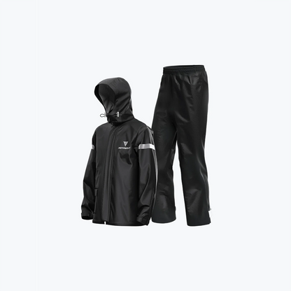 Motowolf Raincoat Black 0401 Motorcycle Riding Rain Suit