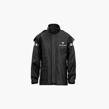 Motowolf Raincoat Black 0401 Motorcycle Riding Rain Suit