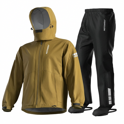 Motowolf Raincoat Dessert MDL0405 Motorcycle Riding Rain Suit