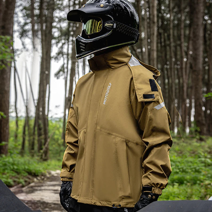 Motowolf Raincoat Dessert MDL0405 Motorcycle Riding Rain Suit
