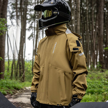 Motowolf Raincoat Dessert MDL0405 Motorcycle Riding Rain Suit