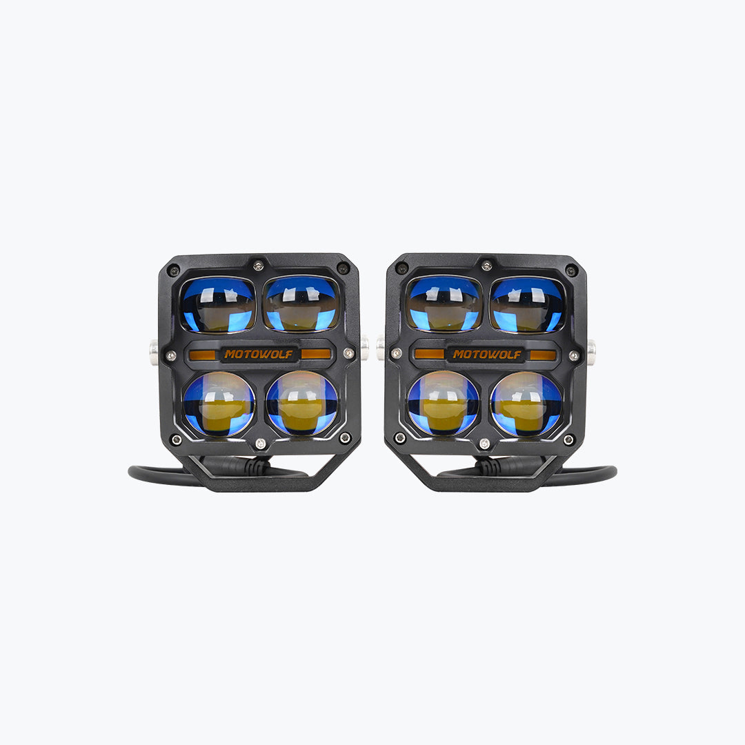 Motowolf Thunder Eye L3-BK Motorcycle LED Fog Light (FOG29029)