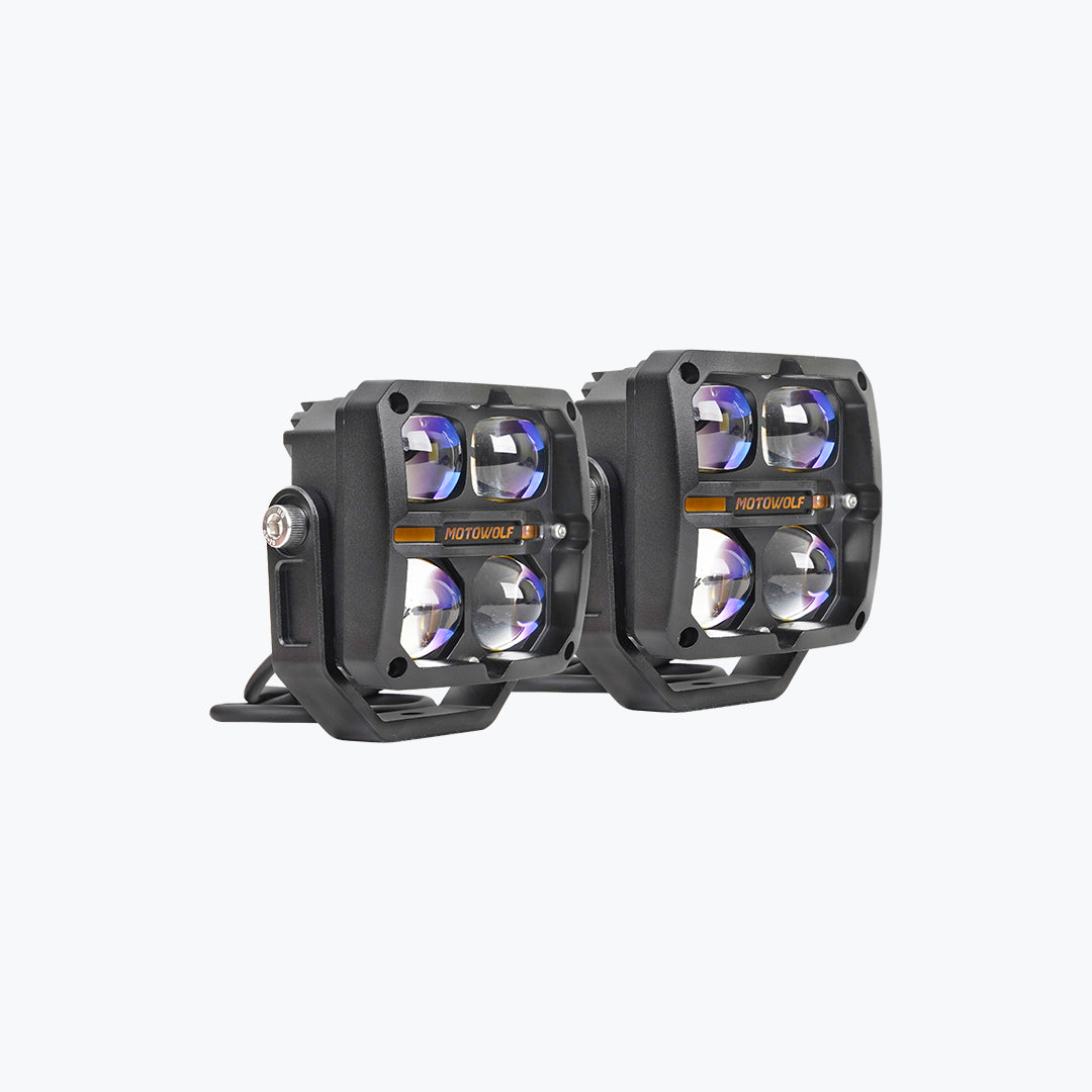 Motowolf Thunder Eye L3-BK Motorcycle LED Fog Light (FOG29029)