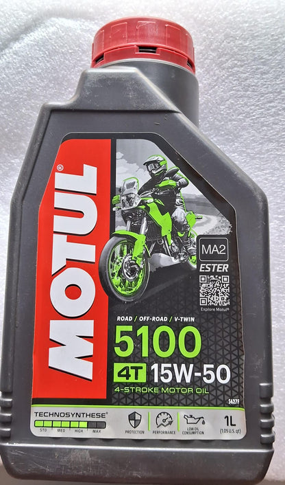 Motul 5100 4T 15W-50 (4-Stroke Motor Oil) 1 liter - Buy Now At