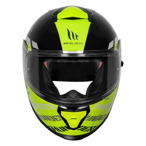 MT Thunder 3 Pro Damer Gloss Fluo Yellow Helmet - Riders Junction