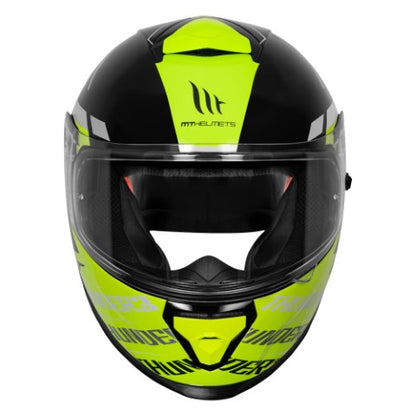 MT Thunder 3 Pro Damer Gloss Fluo Yellow Helmet - Riders Junction