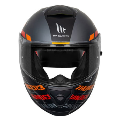 MT Thunder 3 Pro Damer Matt Black Red Helmet - Riders Junction