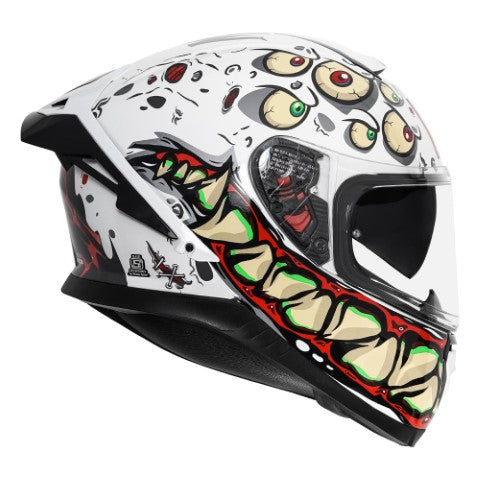 MT Thunder 3 Pro Yarn Gloss White Helmet - Riders Junction