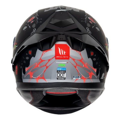 MT Thunder 3 Pro Yarn Matt Black Helmet - Riders Junction
